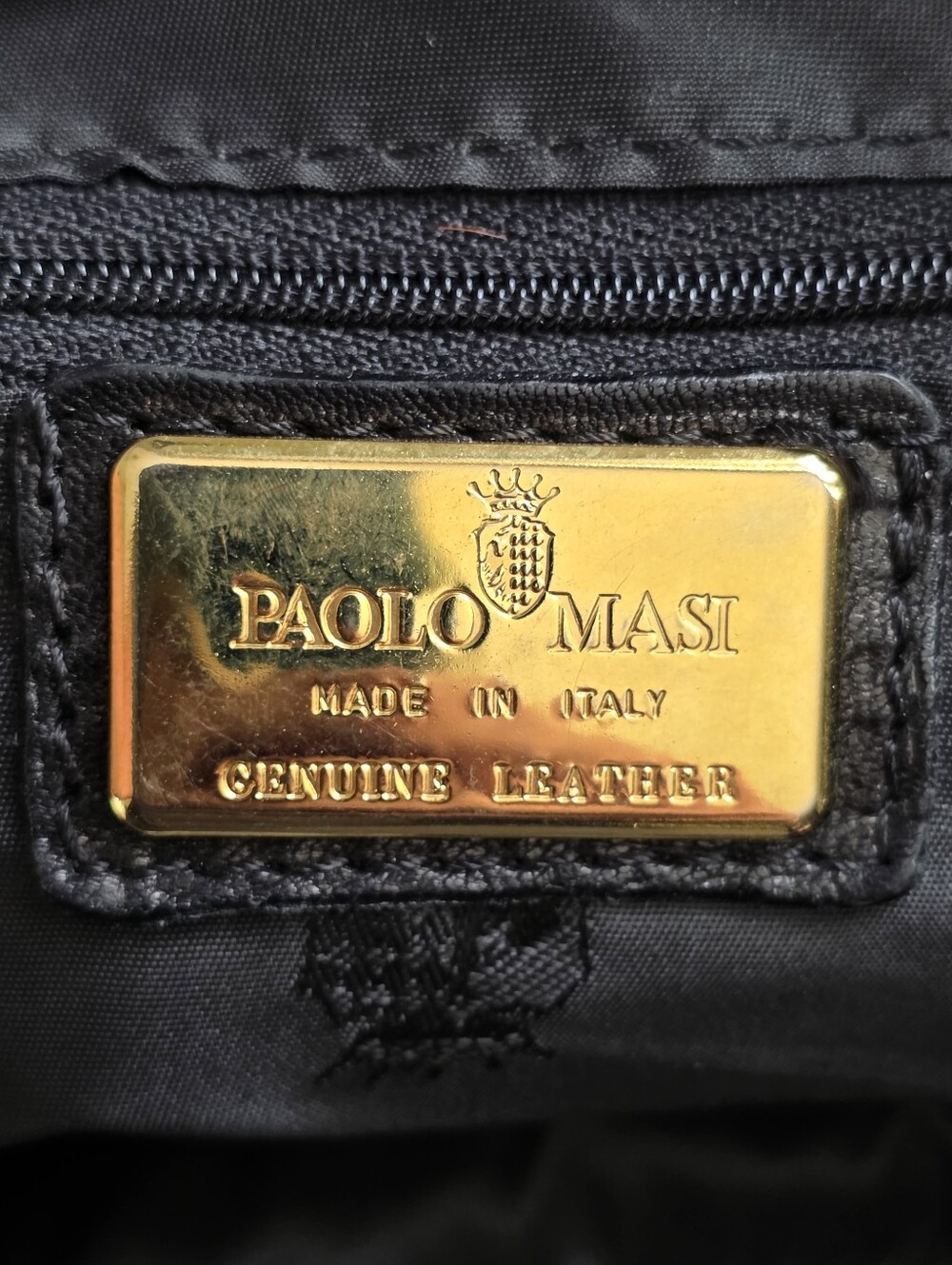 Paolo Masi Leopard Calf Hair Black Leather Shoulder Bag Made in Italy Y2K - Picture 14 of 16